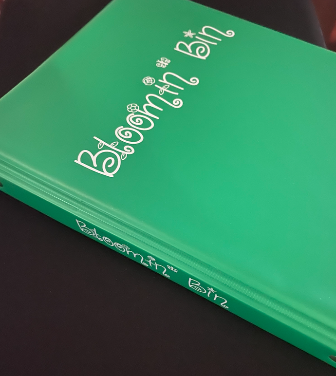 Bloomin' Bin Custom Binder